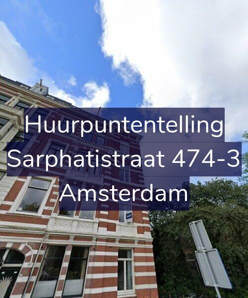 Foto gevel Huurpuntentelling voor Sarphatistraat 474-3, Amsterdam