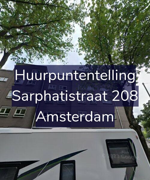 Foto gevel Huurpuntentelling voor Sarphatistraat 208, Amsterdam