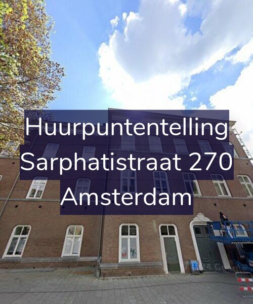 Foto gevel Huurpuntentelling voor Sarphatistraat 270, Amsterdam