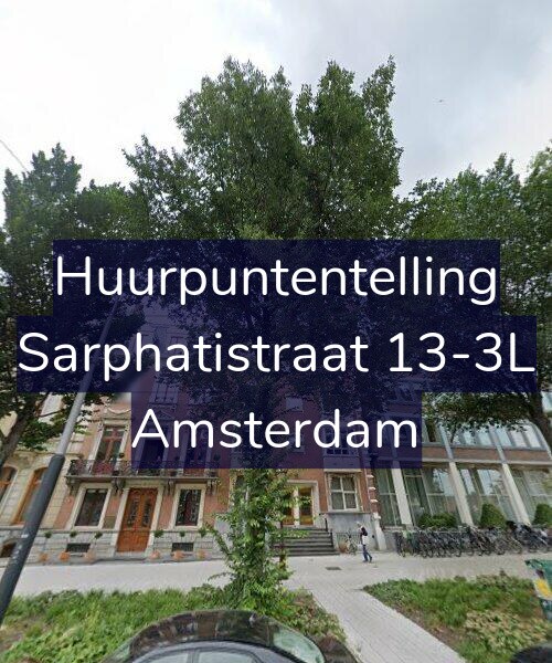 Foto gevel Huurpuntentelling voor Sarphatistraat 13-3L, Amsterdam