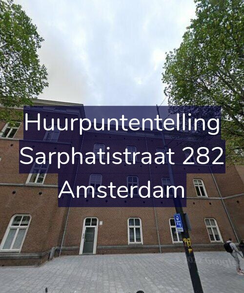 Foto gevel Huurpuntentelling voor Sarphatistraat 282, Amsterdam