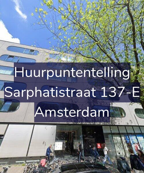 Foto gevel Huurpuntentelling voor Sarphatistraat 137-E, Amsterdam