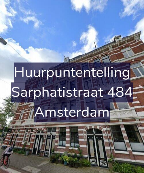 Foto gevel Huurpuntentelling voor Sarphatistraat 484, Amsterdam