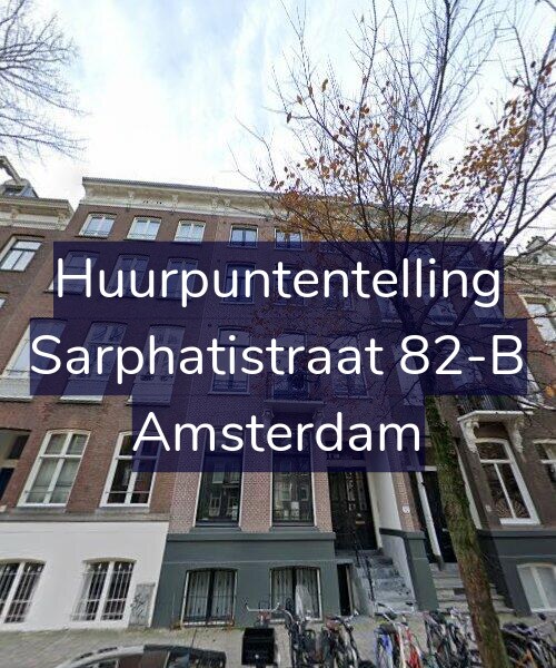 Foto gevel Huurpuntentelling voor Sarphatistraat 82-B, Amsterdam