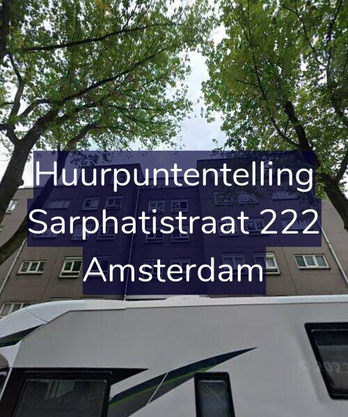 Foto gevel Huurpuntentelling voor Sarphatistraat 222, Amsterdam