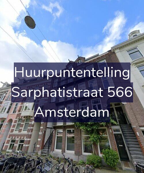 Foto gevel Huurpuntentelling voor Sarphatistraat 566, Amsterdam