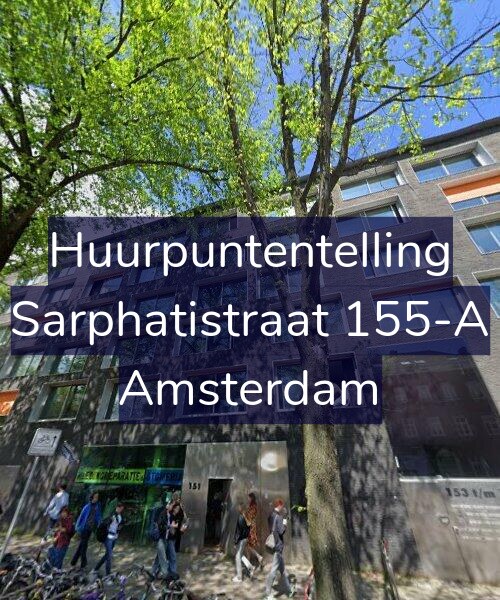 Foto gevel Huurpuntentelling voor Sarphatistraat 155-A, Amsterdam