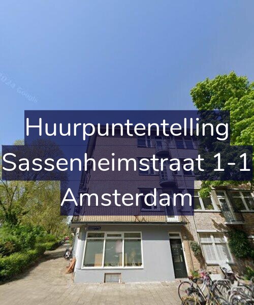 Foto gevel Huurpuntentelling voor Sassenheimstraat 1-1, Amsterdam
