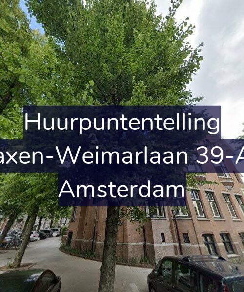 Foto gevel Huurpuntentelling voor Saxen-Weimarlaan 39-A2, Amsterdam