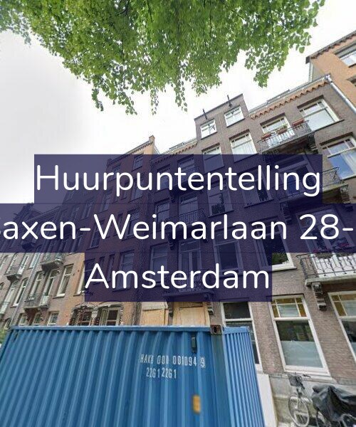 Foto gevel Huurpuntentelling voor Saxen-Weimarlaan 28-2, Amsterdam