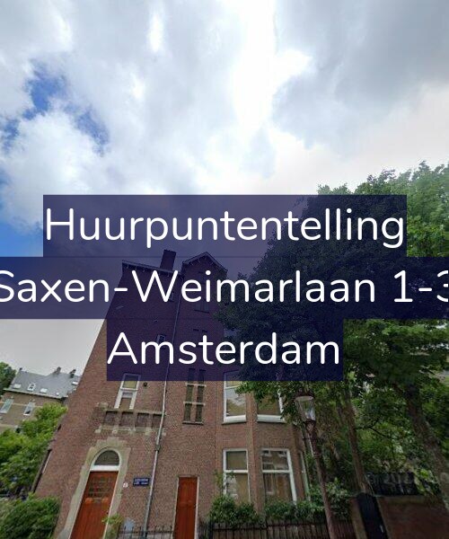 Foto gevel Huurpuntentelling voor Saxen-Weimarlaan 1-3, Amsterdam