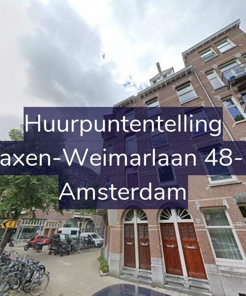 Foto gevel Huurpuntentelling voor Saxen-Weimarlaan 48-H, Amsterdam