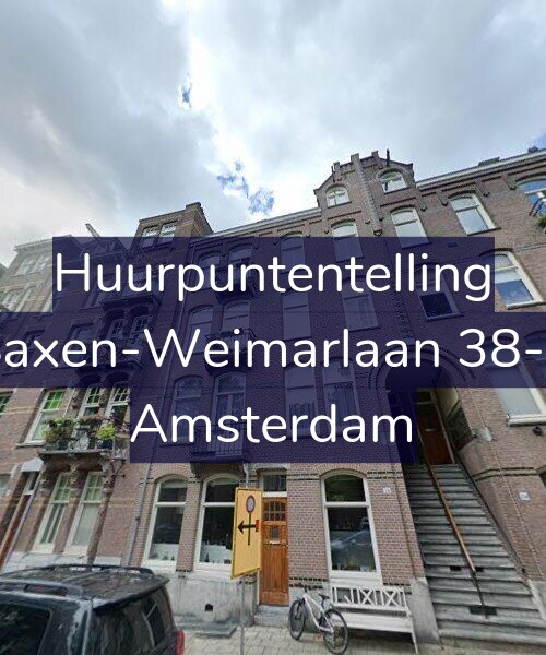Foto gevel Huurpuntentelling voor Saxen-Weimarlaan 38-1, Amsterdam