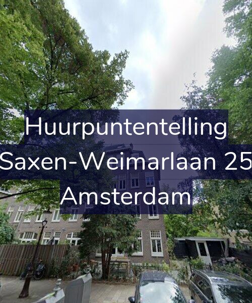Foto gevel Huurpuntentelling voor Saxen-Weimarlaan 25, Amsterdam