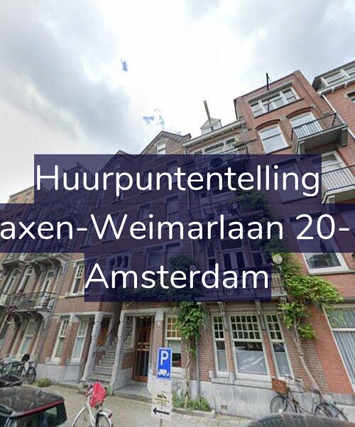 Foto gevel Huurpuntentelling voor Saxen-Weimarlaan 20-H, Amsterdam