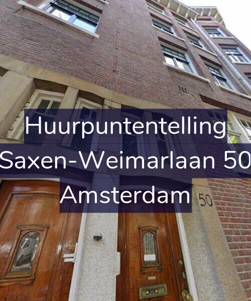 Foto gevel Huurpuntentelling voor Saxen-Weimarlaan 50, Amsterdam