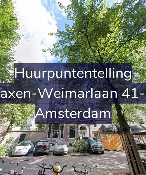 Foto gevel Huurpuntentelling voor Saxen-Weimarlaan 41-C, Amsterdam