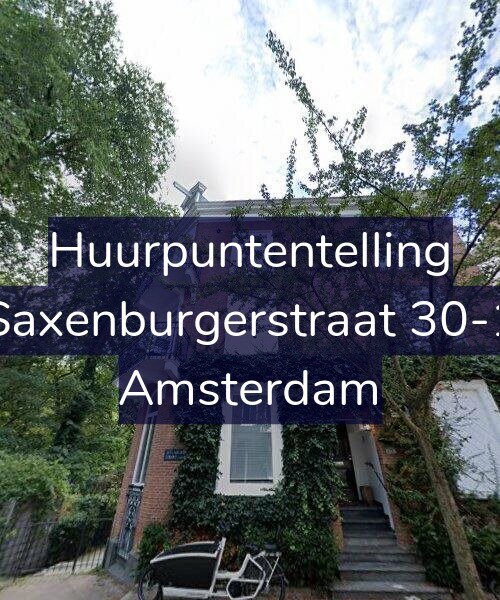 Foto gevel Huurpuntentelling voor Saxenburgerstraat 30-1, Amsterdam