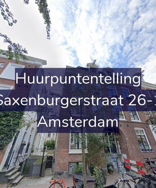Foto gevel Huurpuntentelling voor Saxenburgerstraat 26-1, Amsterdam