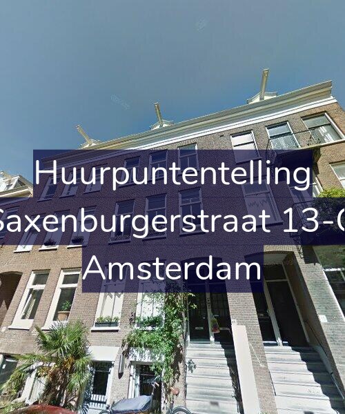 Foto gevel Huurpuntentelling voor Saxenburgerstraat 13-O, Amsterdam