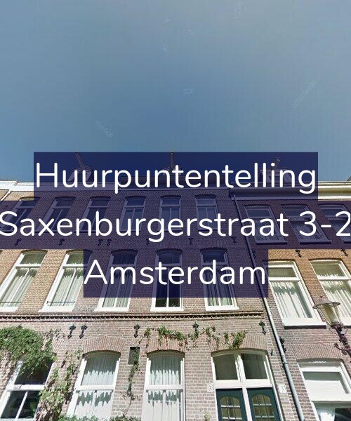 Foto gevel Huurpuntentelling voor Saxenburgerstraat 3-2, Amsterdam