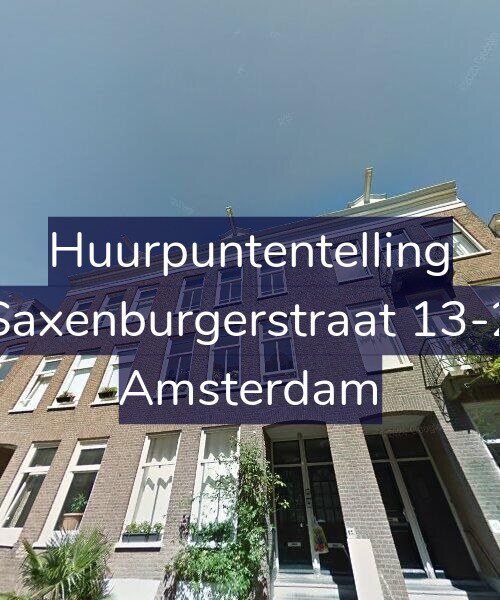 Foto gevel Huurpuntentelling voor Saxenburgerstraat 13-2, Amsterdam