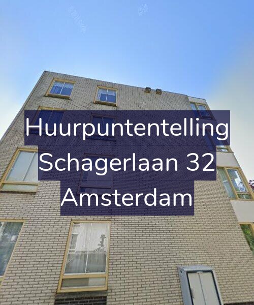 Foto gevel Huurpuntentelling voor Schagerlaan 32, Amsterdam