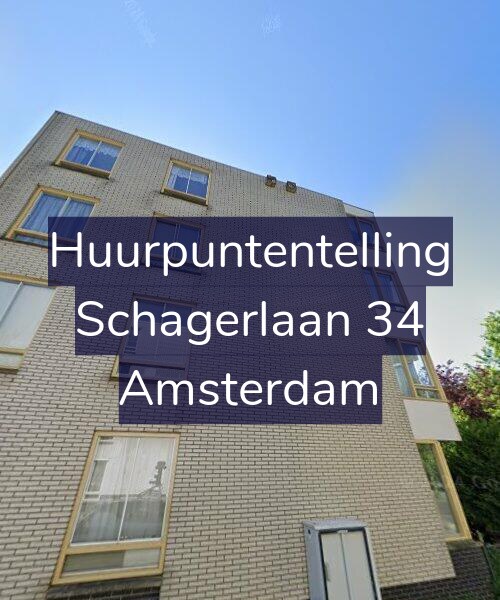 Foto gevel Huurpuntentelling voor Schagerlaan 34, Amsterdam