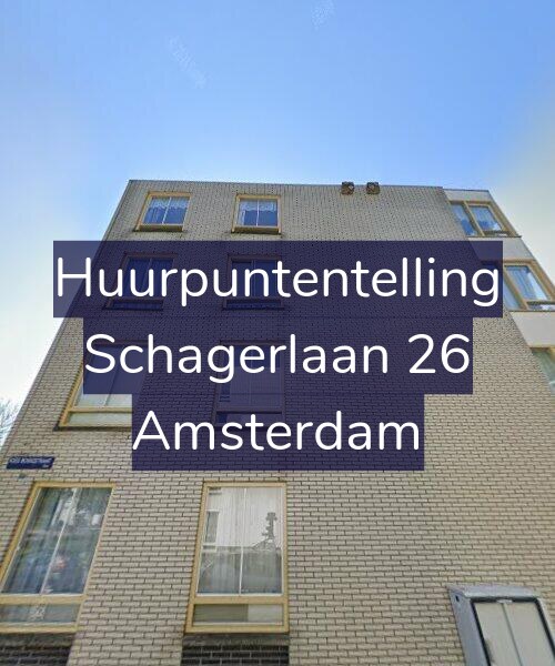 Foto gevel Huurpuntentelling voor Schagerlaan 26, Amsterdam