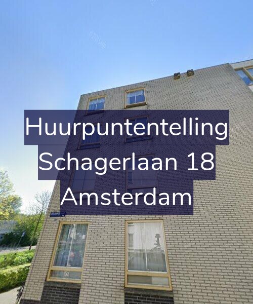 Foto gevel Huurpuntentelling voor Schagerlaan 18, Amsterdam