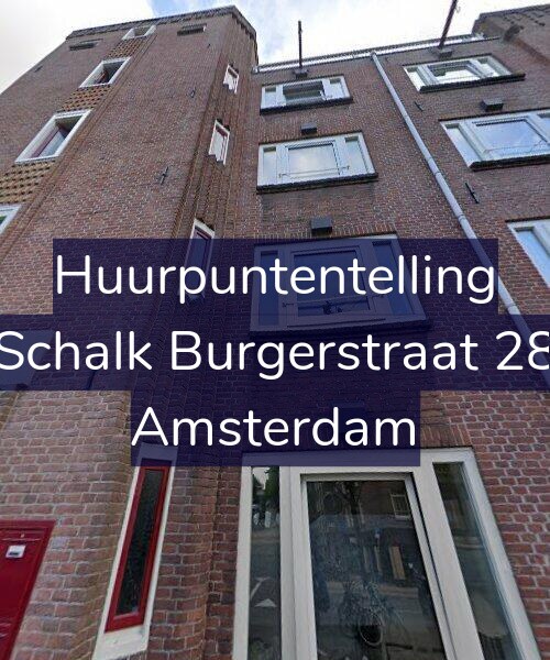 Foto gevel Huurpuntentelling voor Schalk Burgerstraat 28, Amsterdam