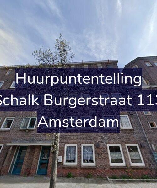 Foto gevel Huurpuntentelling voor Schalk Burgerstraat 113, Amsterdam