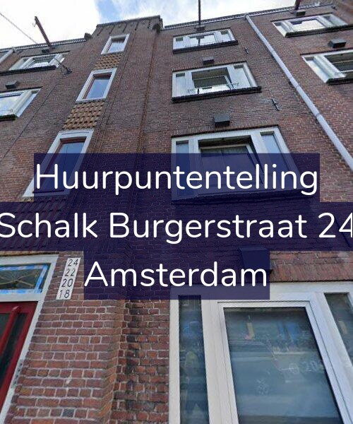 Foto gevel Huurpuntentelling voor Schalk Burgerstraat 24, Amsterdam