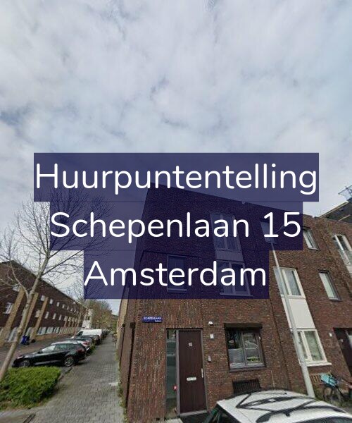 Foto gevel Huurpuntentelling voor Schepenlaan 15, Amsterdam