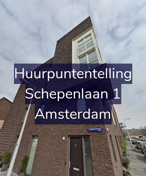 Foto gevel Huurpuntentelling voor Schepenlaan 1, Amsterdam