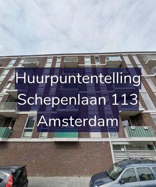 Foto gevel Huurpuntentelling voor Schepenlaan 113, Amsterdam