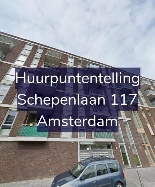 Foto gevel Huurpuntentelling voor Schepenlaan 117, Amsterdam