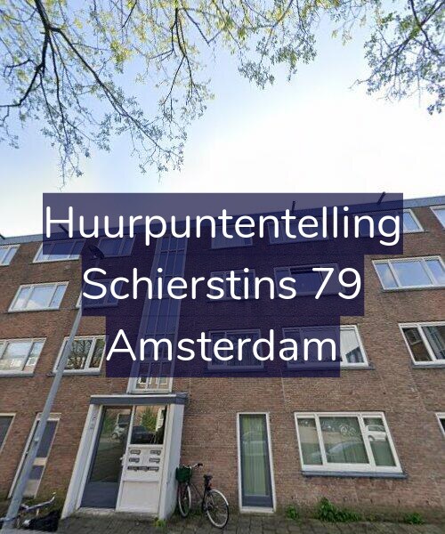 Foto gevel Huurpuntentelling voor Schierstins 79, Amsterdam