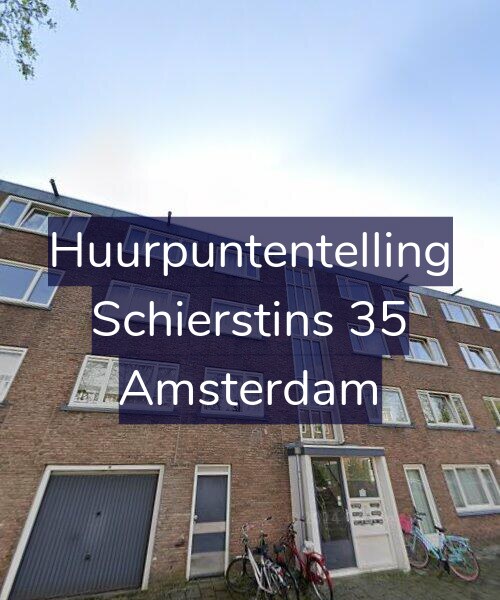 Foto gevel Huurpuntentelling voor Schierstins 35, Amsterdam