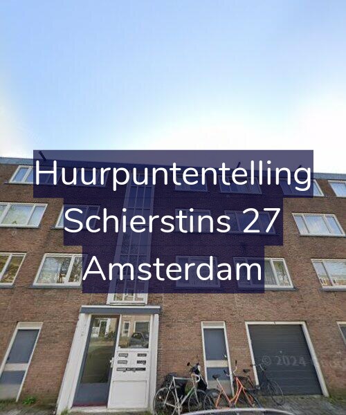 Foto gevel Huurpuntentelling voor Schierstins 27, Amsterdam