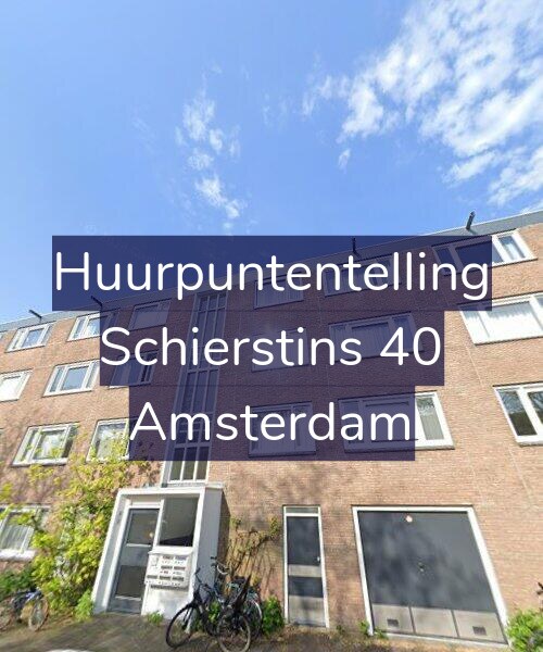 Foto gevel Huurpuntentelling voor Schierstins 40, Amsterdam