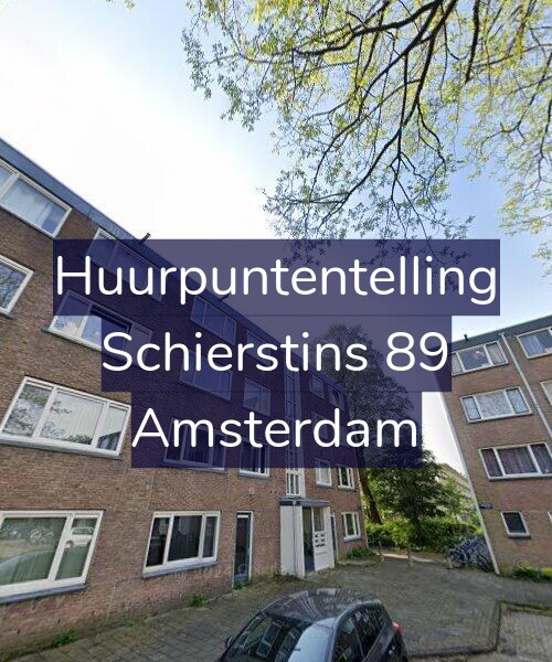 Foto gevel Huurpuntentelling voor Schierstins 89, Amsterdam