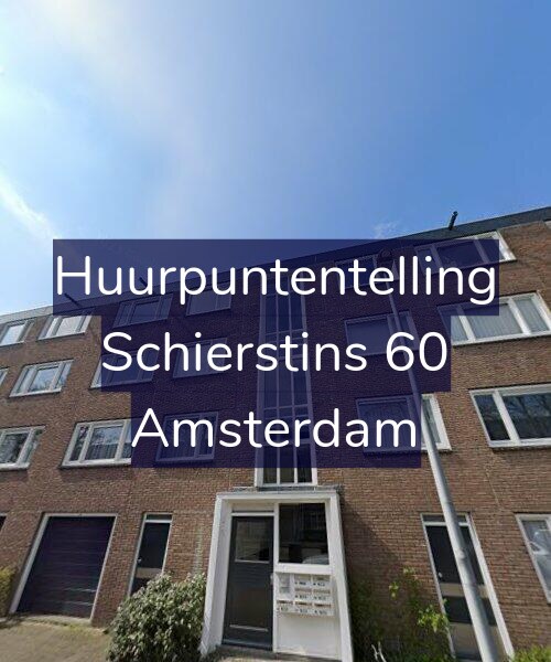 Foto gevel Huurpuntentelling voor Schierstins 60, Amsterdam