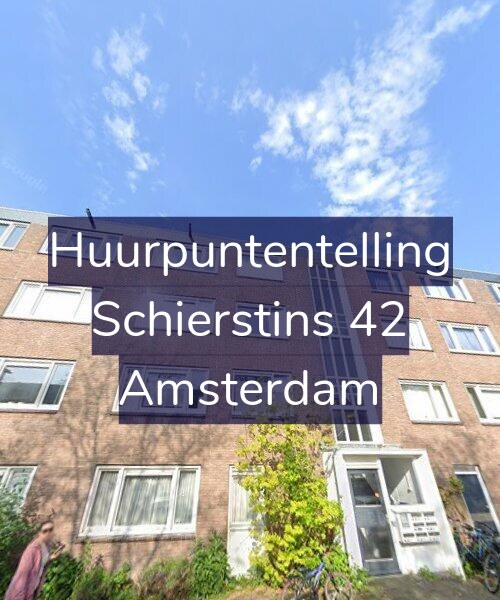 Foto gevel Huurpuntentelling voor Schierstins 42, Amsterdam