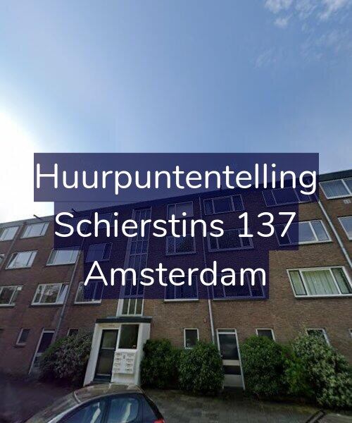 Foto gevel Huurpuntentelling voor Schierstins 137, Amsterdam