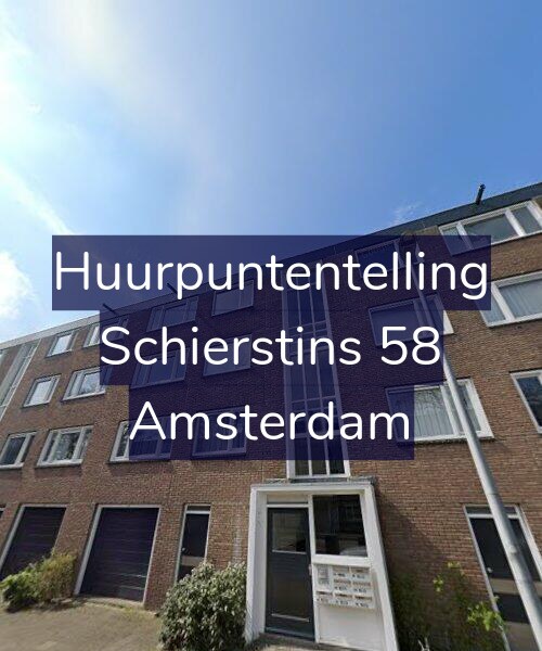 Foto gevel Huurpuntentelling voor Schierstins 58, Amsterdam
