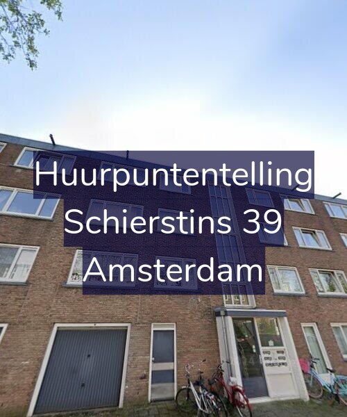 Foto gevel Huurpuntentelling voor Schierstins 39, Amsterdam