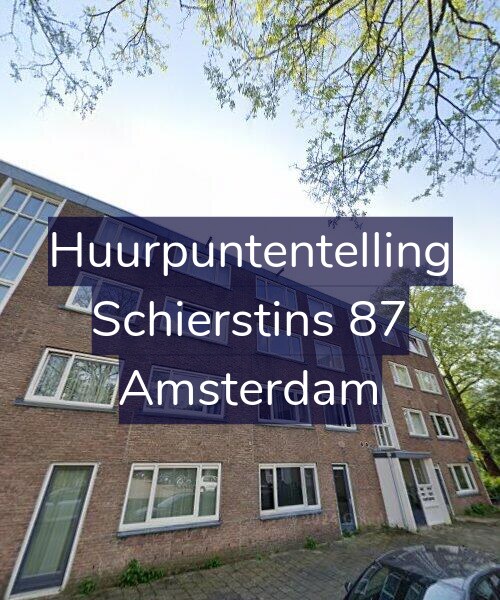 Foto gevel Huurpuntentelling voor Schierstins 87, Amsterdam