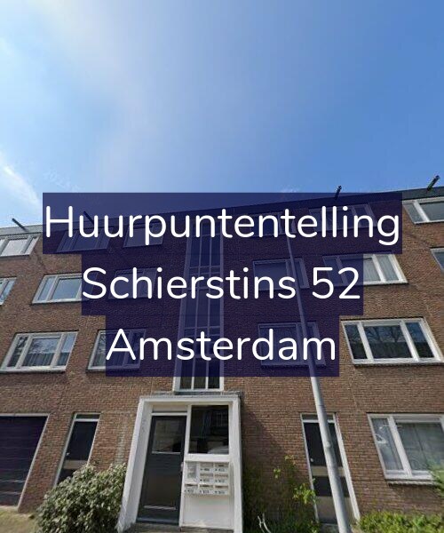 Foto gevel Huurpuntentelling voor Schierstins 52, Amsterdam