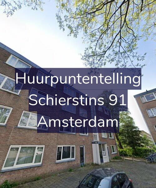 Foto gevel Huurpuntentelling voor Schierstins 91, Amsterdam